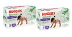 Набор 2шт. х Трусики Huggies Natural 5  (12-17 kg)  38шт.