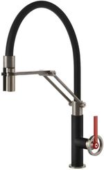 Смеситель кухонный Gessi 60205-599 Officine V Finox Brushed Nickel / Matte Black