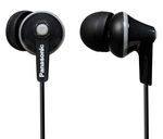 Earphones Panasonic RP-HJE125E-K Black, w/o Mic, 1 x mini-jack 3.5mm