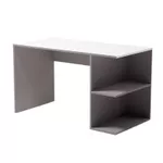 Masă de birou Smartex (10202) Comp 130cm Alb+Grafit