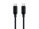 Blister Type-C/Type-C, CM/CM,  1.5 m,  60W charging power, Cablexpert, Black