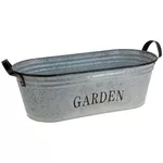 Садовая фигура ProGarden 24839 Кашпо Таз металлический Garden H17cm, овал