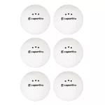 Мячики для настольного тенниса (6 шт.) inSPORTline Elisenda S3 21568-1 white (7473)