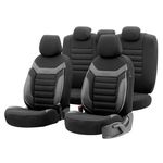 Husă pentru auto Pigeon Set OTOM INDIVIDUAL 2+1 negru IND202