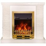 Камин электрический ArtFlame Rock ivory & Gala gold