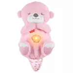 Jucărie de pluș Fisher Price JLJ33 Vidră cu lumină și sunet, roz