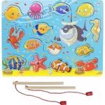 Joc educativ de masă miscellaneous 9750 Pescuit magnetic din lemn 135617