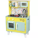 Bucătărie și veselă de jucărie Janod J06564 Kitchen Happy Day Playset