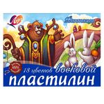 Пластилин мягкий Луч восковой Фантазия 18 цв.