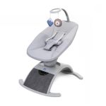 Детское кресло-качалка Chicco 798901 Comfy Wave, Silverspring (muzical), 0+ luni