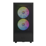 Case ATX NZXT H5 Flow RGB, 1xUSB 3.2, 1xType-C, 2x120mm & 2x140mm, Tempered Glass,Mesh Freont,Black