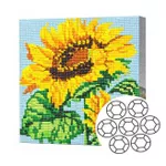 Картина по номерам Art Gallery BJ1016 Mozaic cu diamante 20x20cm Floarea-soarelui