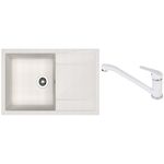 Мойка кухонная со смесителем Dr.Gans Techno 860 + SanDonna F 1069 alb