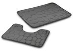 Covoraș de baie Tadar Set Dark Grey 2pcs 60x40cm/50x40cm