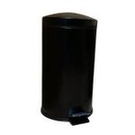 Coș de gunoi Hydro S Tip 1 din oțel cu pedală, negru 12l 0430057