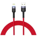 Кабель для моб. устройства Tellur TLL155354 Cable USB - Lightning, cu LED, 3A, 1.2m, Red