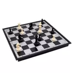 Шахматы магнитные 3-в-1, 24*24 см,  114665 (11092)