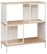 Офисный стеллаж Deco Loreto 3 nivele (70x30x79.5H) Oak/Black