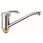 Bateria bucătărie Rossa 49096 MPN4927 cu pipa Clasic, lunga, crom, Bianca