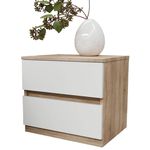 Noptieră Bayro Harmony 550x500x450 сонома фасад белый