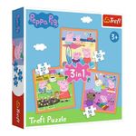 Головоломка Trefl 34852 Puzzles 3in1 Peppa Pig