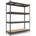 Cтеллаж складской Nex Home Raft metalic Titan 1800x1200x400 mm, 4 nivele PAL, antracit