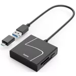 Кардридер Hama 200148 USB Card Reader, USB-A, with USB-C Adapter, USB 3.2 Gen1, SD/micro-SD/CF/MS