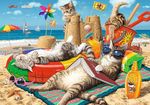 Puzzle Trefl R25H /26 (10674) 1000 Pisicile în vacanță