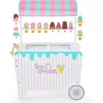 Игровой комплекс для детей Richi (63383) Деревянная тележка для мороженого