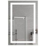 Oglindă baie Uniplast LM-111.6080 LED 6000K (dreptunghiulara cu janta) 60x80 cm