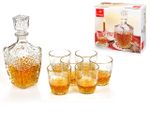 Set garafa 780ml si 6 pahare pentru whisky 260ml Dedalo