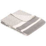 Домашний текстиль Ibena 3150/800 Jacquard Decke Monza Grey/white