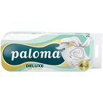 Hârtie igienică Paloma Deluxe Silk Extract, 4 straturi (10 role)