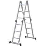 Scară Cagsan HR012 cu balamale, 4x3 trepte, H=3.61m, sarcina max.150kg