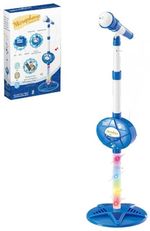 Jucărie muzicală Essa 5017B Microfon cu stativ pentru copii, albastru