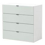 Комод Fabrik Home Hardy 4 ящика Белый/Глиняный серый