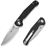 Нож походный Sencut S25046-2 Glenspar, G10 Shredded negru, Crossbar Lock