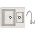 Мойка кухонная со смесителем Dr.Gans Astra 620K + SanDonna F 7073 gri