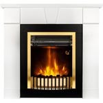 Камин электрический ArtFlame Elyon & Gala Gold, 950x1000x270mm, Alb