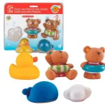 Аксессуар для купания Hape E0201 Set pentru baie Teddy si prietenii
