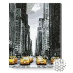 Картина по номерам Art Gallery GA82958 Mozaic cu diamante 40x50cm Taxiurile galbene din New York