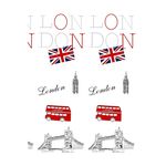 Занавеска для ванной Bisk 06870 TXT LONDON 180x200