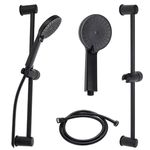 Набор для душа Holland 55577 Set de dus Bathroom: para, furtun, suport negru, inox