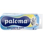 Туалетная бумага Paloma Exclusive Soft Sunshine yellow, 3 слоя (10 рулонов)