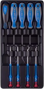 Set de unelte de mână King Tony 9-30909AY набор крючков для демонтажа сальников и колец, 9 пр.