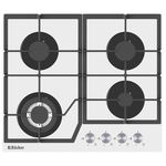 Plită încorporabilă pe gaz Backer RIKI 6004 Turbo WH GL