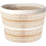 Короб для хранения H&S 50600.1 impletit 20x15cm, înalt, rotund, bej