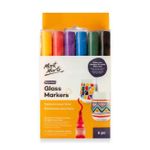 Set de creație Mont Marte MMPM0056 Set markere pentru sticla Signature, 6 culori