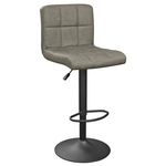 Scaun de bar Deco SB-044 Dark Grey Pu+Black Leg