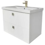 Шкаф под умывальник Mashtab 11999 Toledo (Sava) suspendat cu 2 sertare 800x470x580 Alb